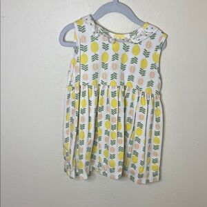 Marco & Lizzy Lemon Pima Cotton Girly Print Dress